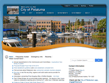 Tablet Screenshot of cityofpetaluma.net